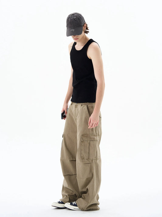 RT No. 18195 CARGO WIDE STRAIGHT PANTS