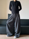 RT No. 32005 OKANE PLEATED WIDE STRAIGHT PANTS