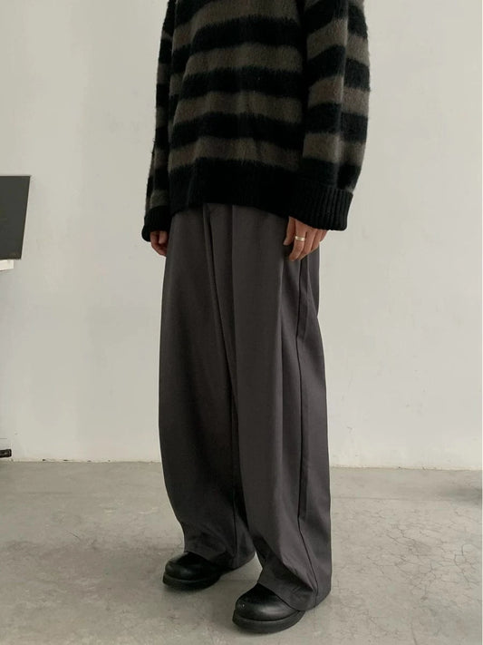 RT No. 18815 PLEATED WIDE STRAIGHT PANTS