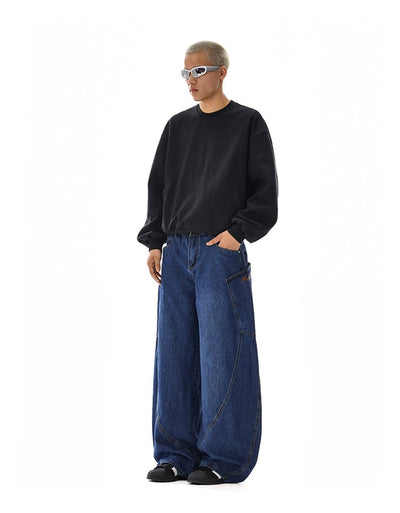 RT No. 12111 DARK BLUE WORKWEAR BAGGY JEANS