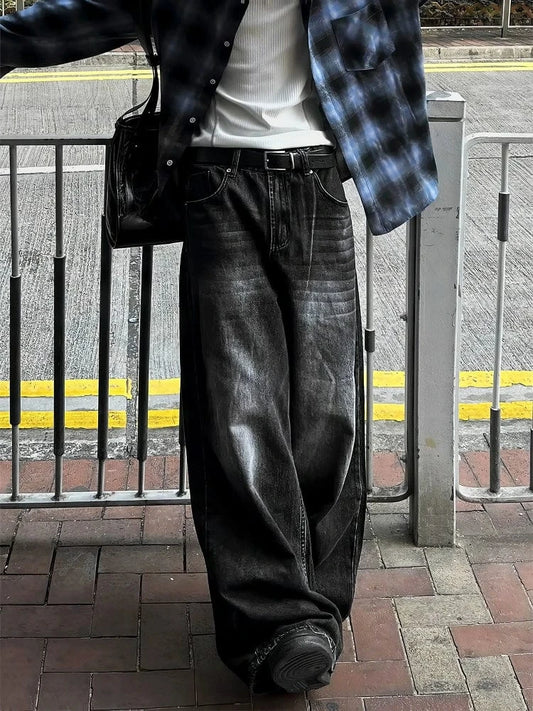RT No. 13030 BLACK WASHED DENIM JEANS