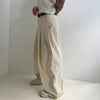 RT No. 19029 PLEATED BAGGY STRAIGHT PANTS