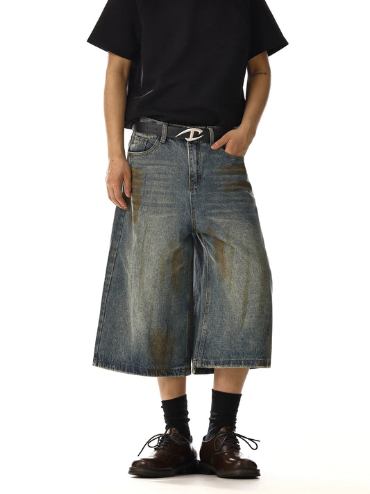 RT No. 18119 MUD BLUE DENIM SHORTS