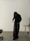 RT No. 18890 WASHED BLACK SCIMITAR STRAIGHT JEANS