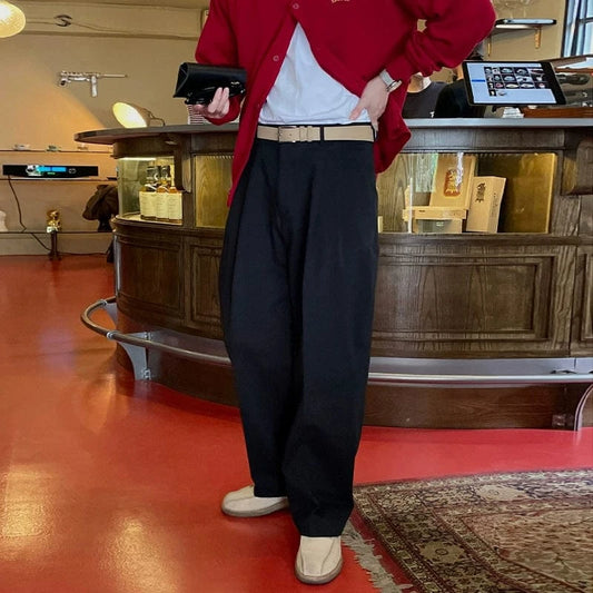 RT No. 19024 PLEATED STRAIGHT PANTS