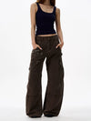 RT No. 18144 BROWN RECONSTRUCTED INDUSTRY WORKWEAR PANTS