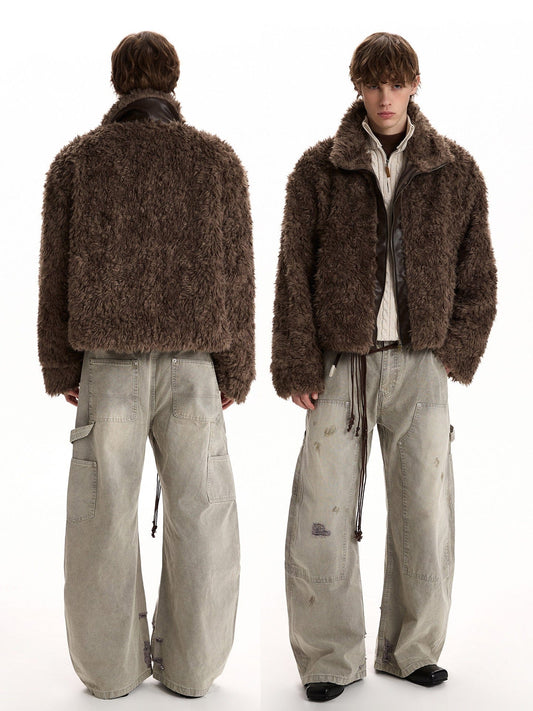 RT No. 58033 FLEECE FUR COLLAR JACKET