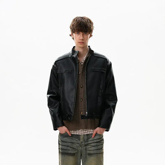 RT No. 50217 LEATHER BIKER JACKET