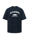 RT No. 18265 BLUE LETTERED OLD SCHOOL SHORT SLEEVE
