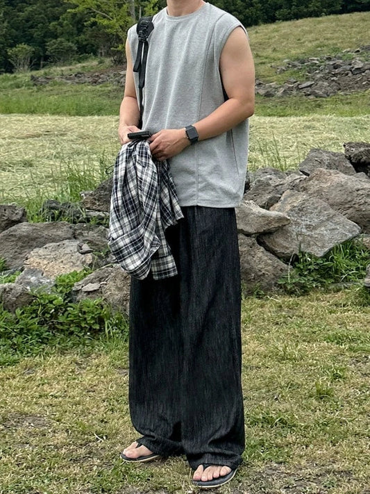 RT No. 18271 BLACK STRAIGHT JEANS