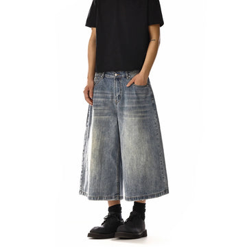 RT No. 18247 WHISKER WASH DENIM SHORTS