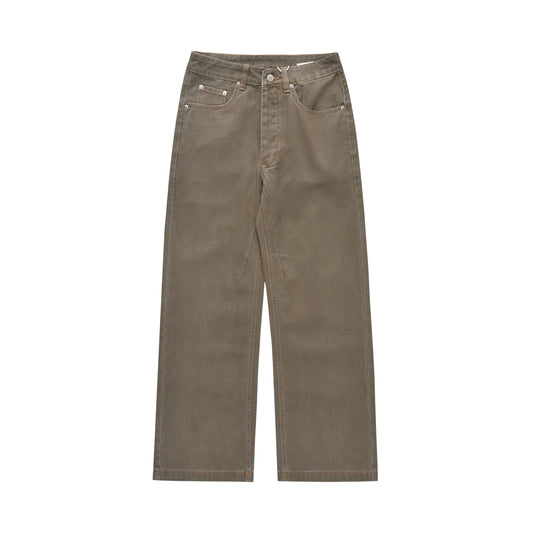 RT No. 19605 COFFEE DENIM RELAX JEANS