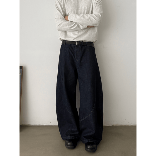 RT No. 18766 WIDE SCIMITAR DENIM JEANS