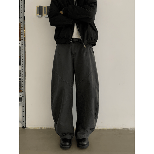 RT No. 18756 RECONSTRUCTED MACHETE STRAIGHT PANTS