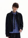 RT No. 55124 BLACK WORKWEAR DENIM JACKET