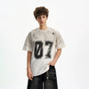 RT No. 19055 WASHED HEAVY NUMBERED 07 TEE