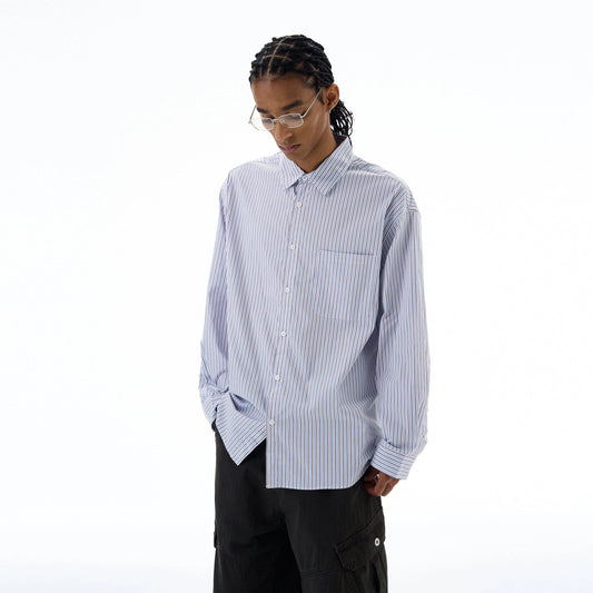 RT No. 19536 STRIPED BUTTON-UP SHIRT
