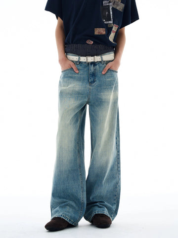 RT No. 25043 WASHED BLUE DENIM JEANS