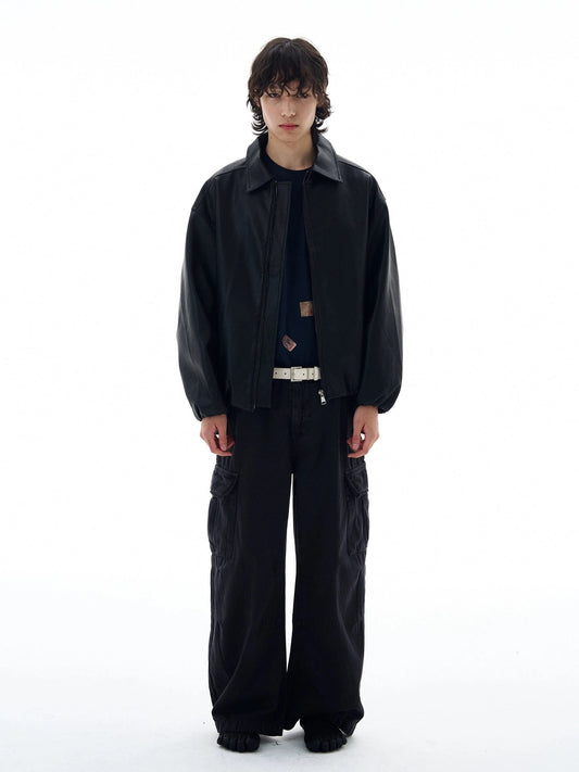 RT No. 25039 ROGUE BLACK ZIPPER LEATHER JK