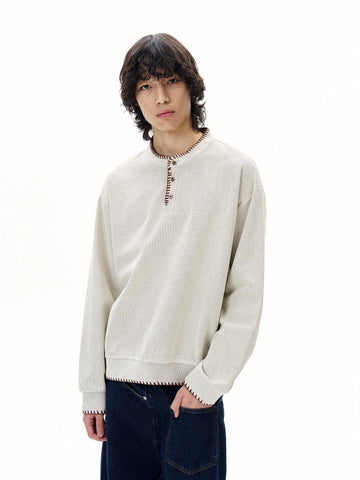 RT No. 31000 STITCHED HENRY COLLAR LONGSLEEVE