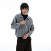 RT No. 25057 KNITWEAR GRAY ZIP SWEATER