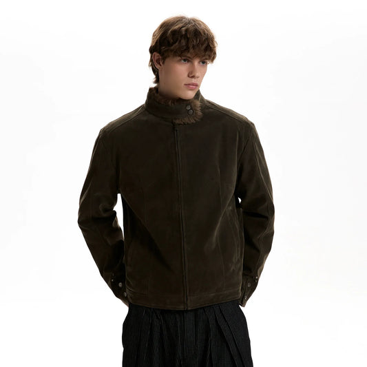 RT No. 40705 KAZE SUEDE COLLAR FUR JACKET