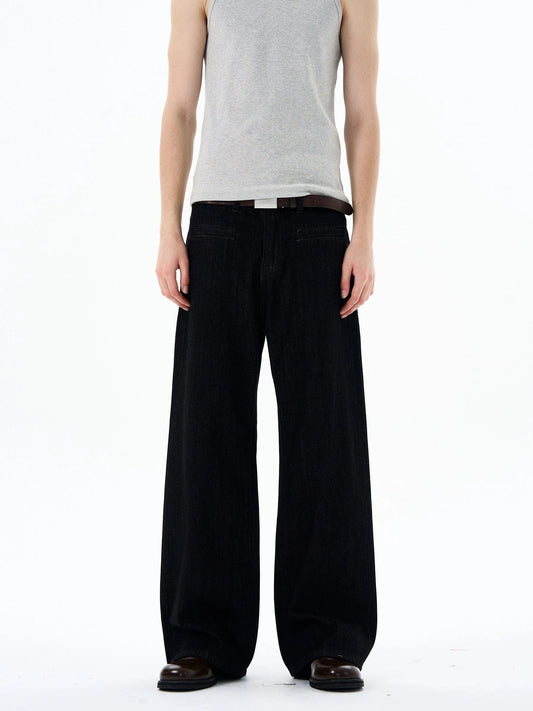 RT No. 19572 BLACK STRAIGHT JEANS