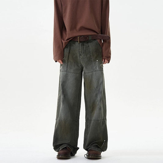 RT No. 12007 WASHED WORKWEAR STRAIGHT PANTS