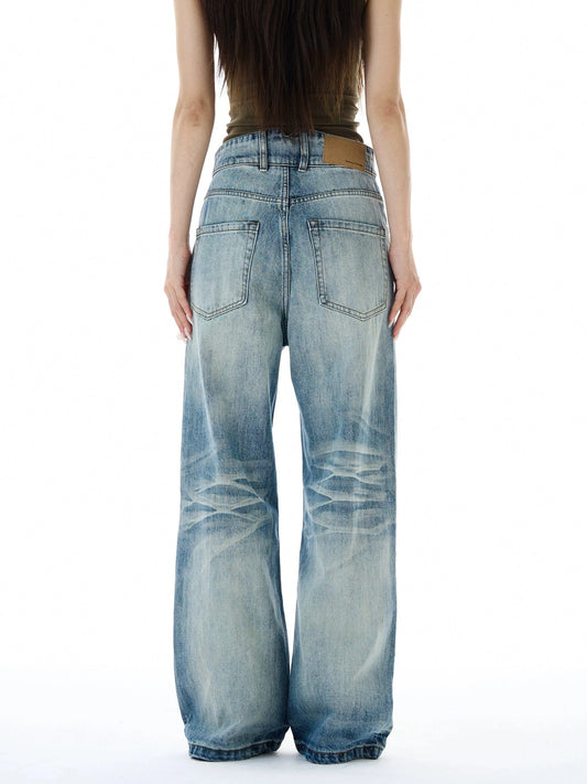 RT No. 19538 WASHED BLUE DENIM JEANS