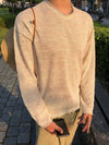 RT No. 13018 PATTERN KNIT CREAM LONGSLEEVE