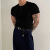 RT No. 19011 SLIM HERNY COLLAR SHORT SLEEVE