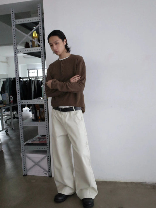 RT No. 29157 MAINICHI STRAIGHT DRAPE PANTS