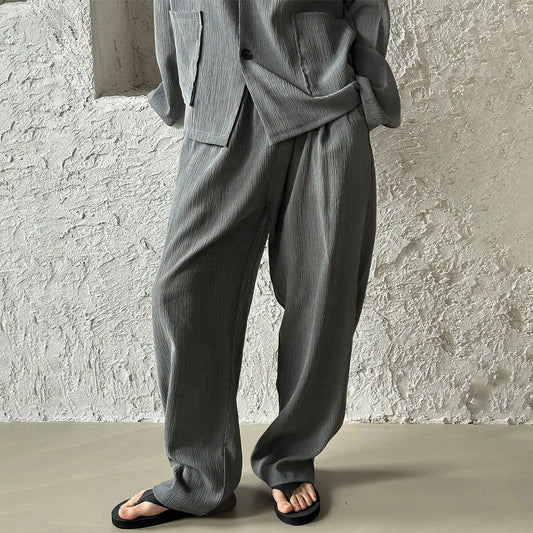 RT No. 11871 TEXTURED BLAZER & STRAIGHT PANTS