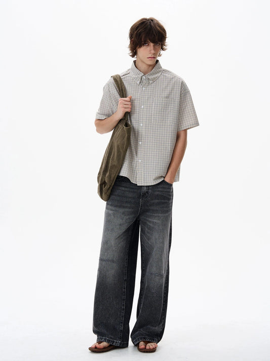 RT No. 18129 PLAID SHORT SLEEVE SHIRT