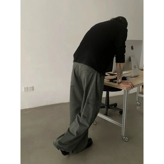 RT No. 18891 CARGO BAGGY STRAIGHT PANTS