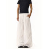 RT No. 18207 WHITE PLEATED PARACHUTE PANTS