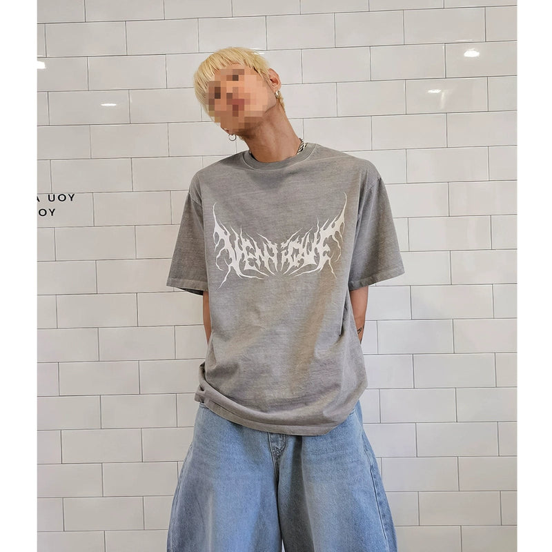 RT No. 11242 GRUNGE LETTERED TEE SHIRT