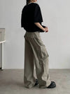 RT No. 18852 CARGO BAGGY STRAIGHT PANTS