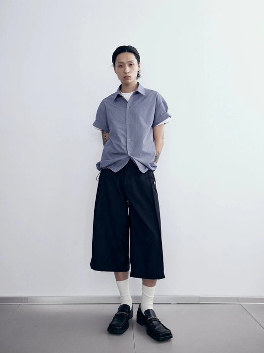 RT No. 18836 BLUE PLAID SHORT SLEEVE SHIRT