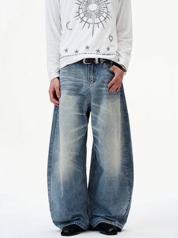 RT No. 32817 WASHED SCIMITAR DENIM JEANS