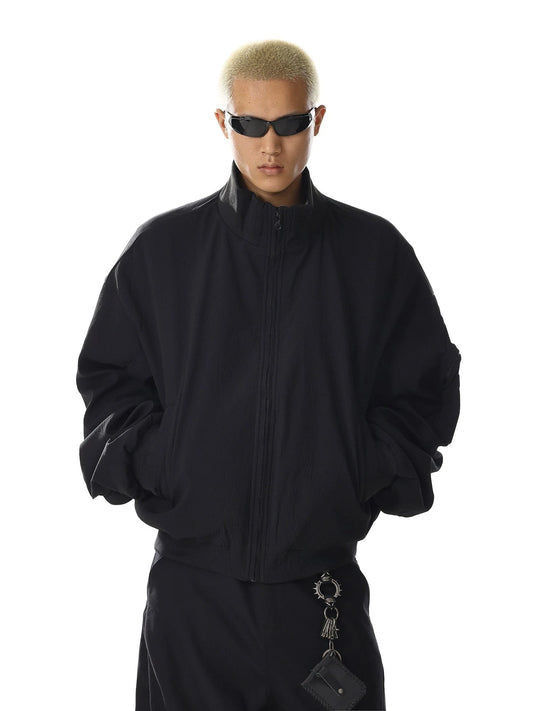 RT No. 32718 BLACK SILHOUETTE STAND COLLAR JK