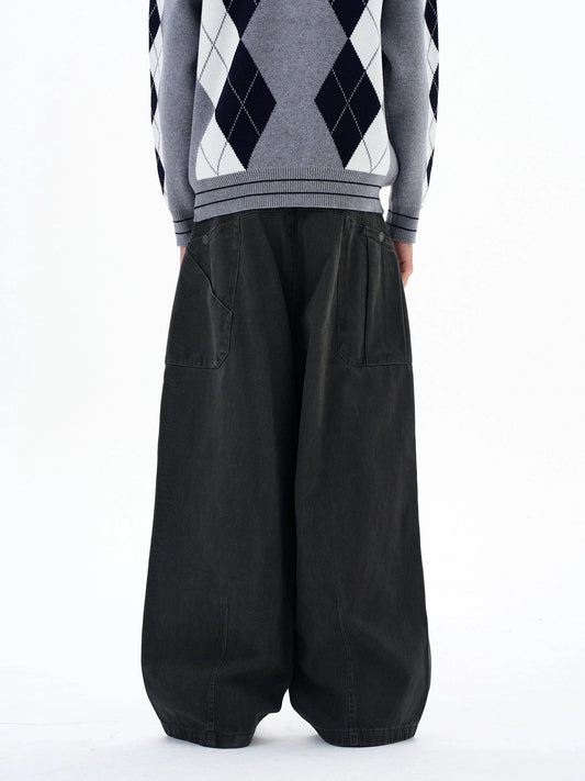 RT No. 29047 CARGO BAGGY STRAIGHT PANTS