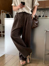 RT No. 18297 LINEN CASUAL STRAIGHT PANTS