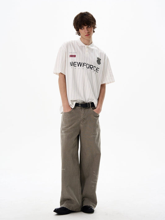 RT No. 13057 SOCCER STRIPED POLO