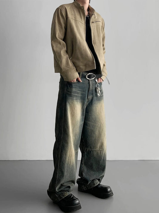 RT No. 12190 SUEDE ZIP-UP JK