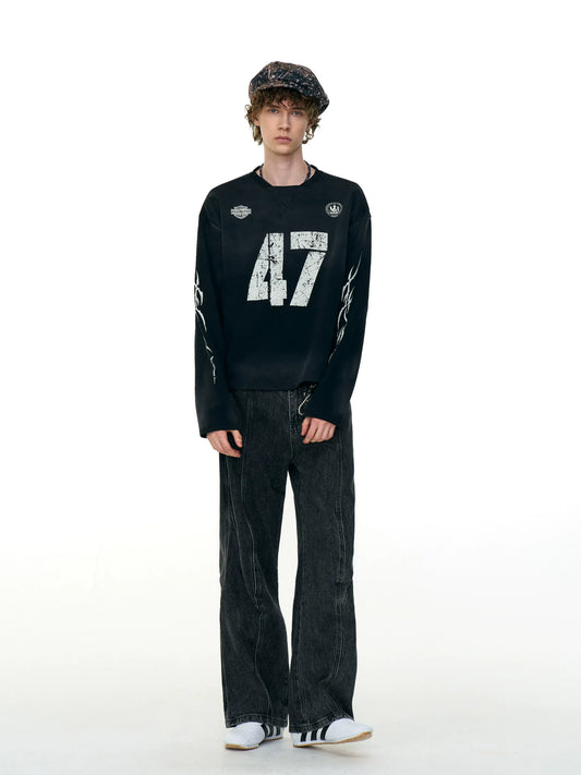 RT No. 50202 47 NUMBERED GRAPHIC LONGSLEEVE