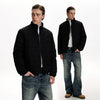 RT No. 50040 STAND COLLAR RIBBED JACKET