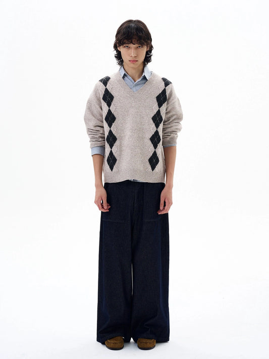 RT No. 29045 KNITWEAR V-NECK SWEATER