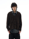 RT No. 25037 BROWN WOOLEN CARDIGAN