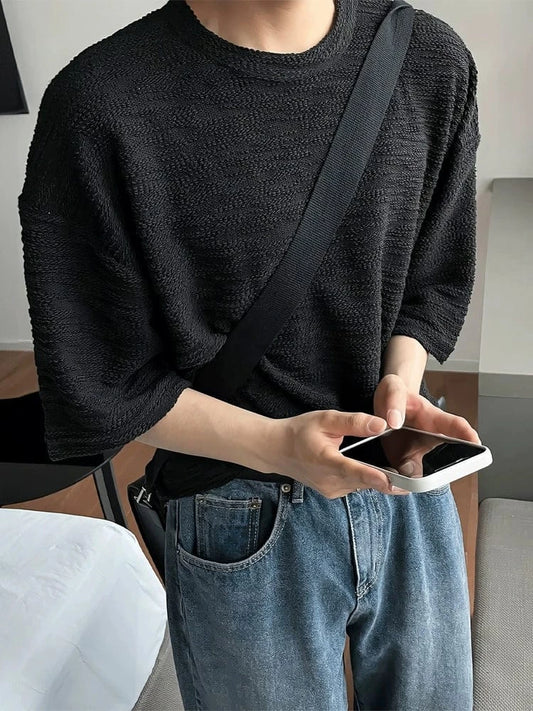 RT No. 18292 TEXTURE HALF SLEEVE SHIRT